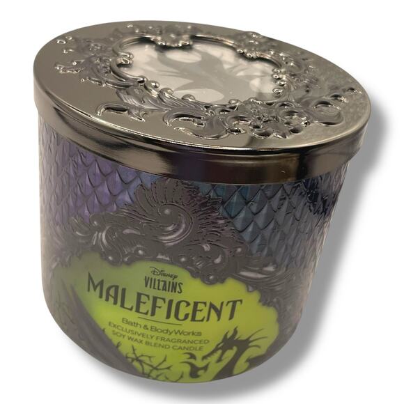 Bath & Body Works Disney Villains Maleficent 3 Wick Candle Plum Berries 14.5 oz - Picture 4 of 12